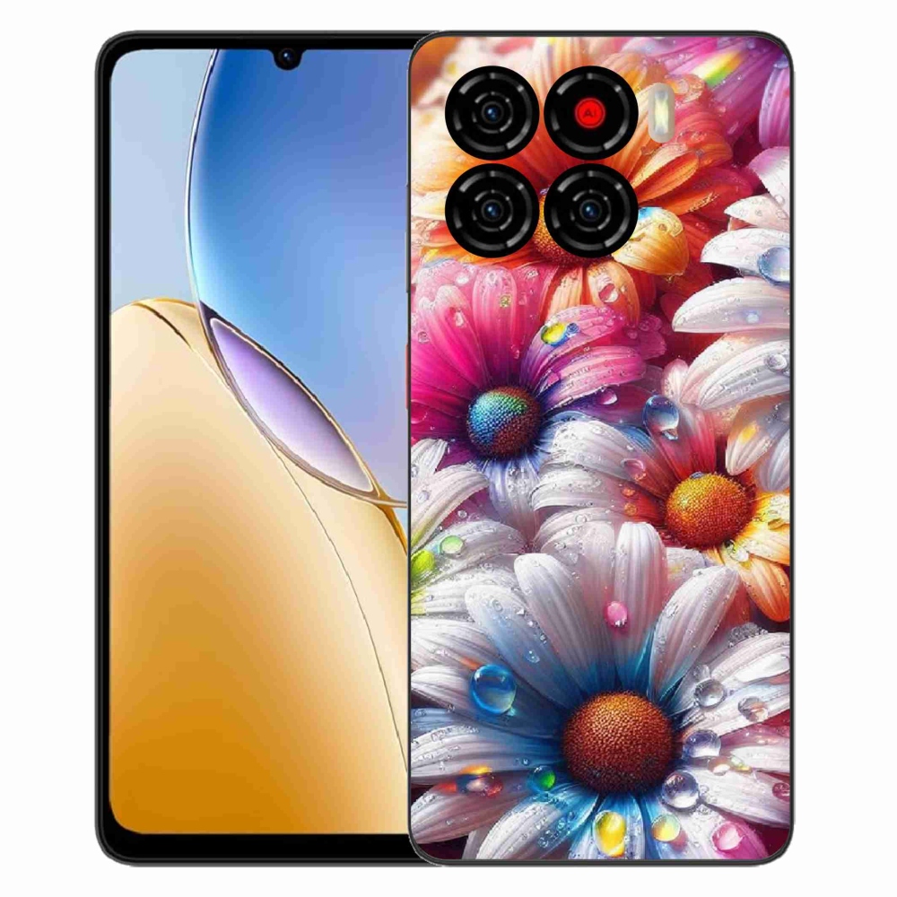 ZTE Blade A56 zselés tok mmCase - színes margaréták