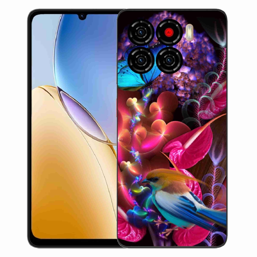 ZTE Blade A56 zselés tok mmCase - színes virágok