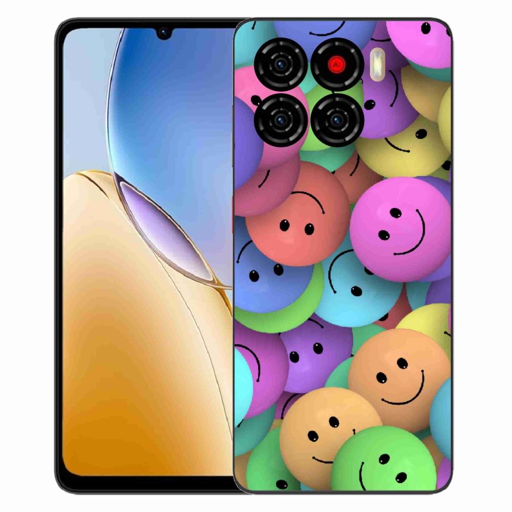 ZTE Blade A56 zselés tok mmCase - színes smiley-k