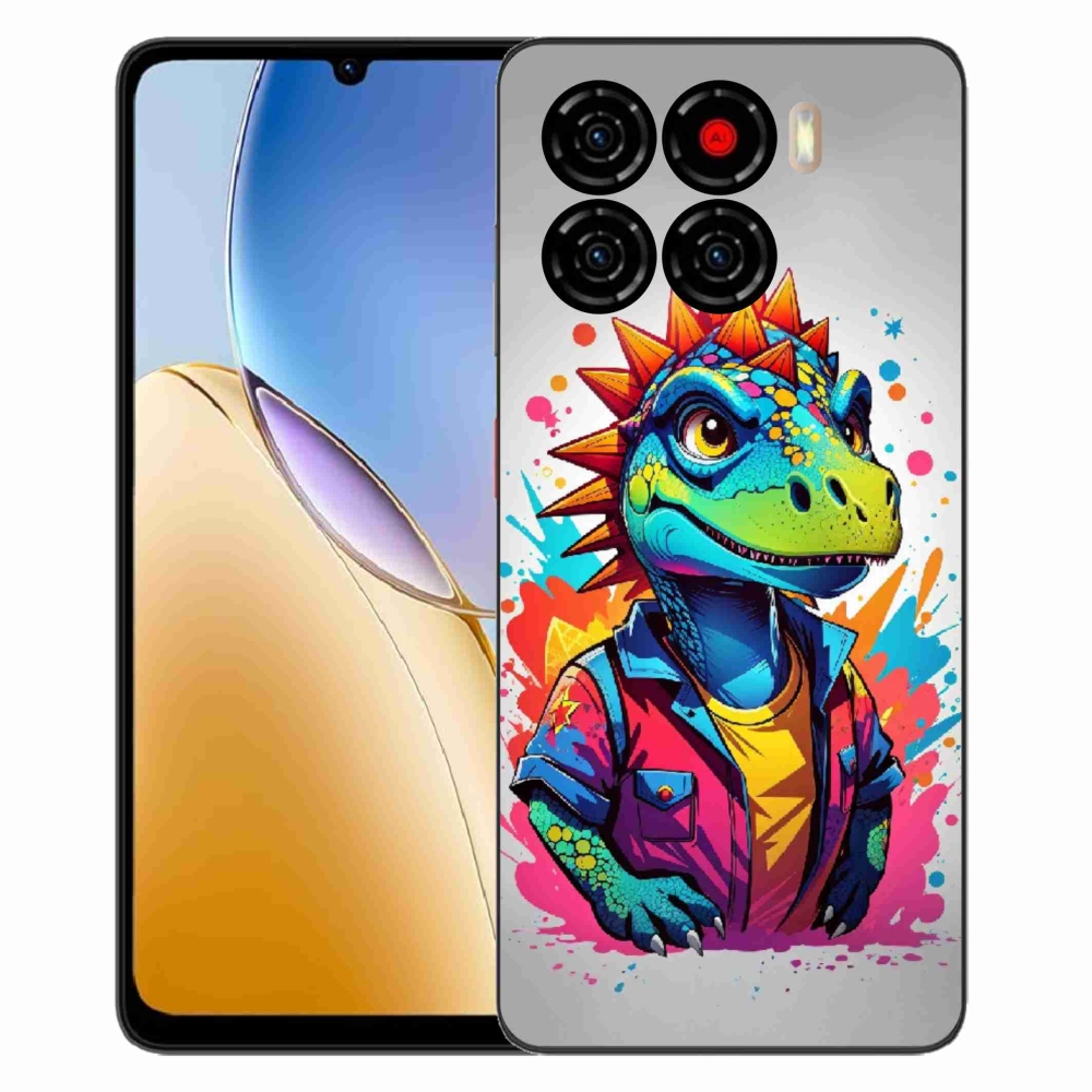 ZTE Blade A56 zselés borító mmCase - színes dinoszauruszok