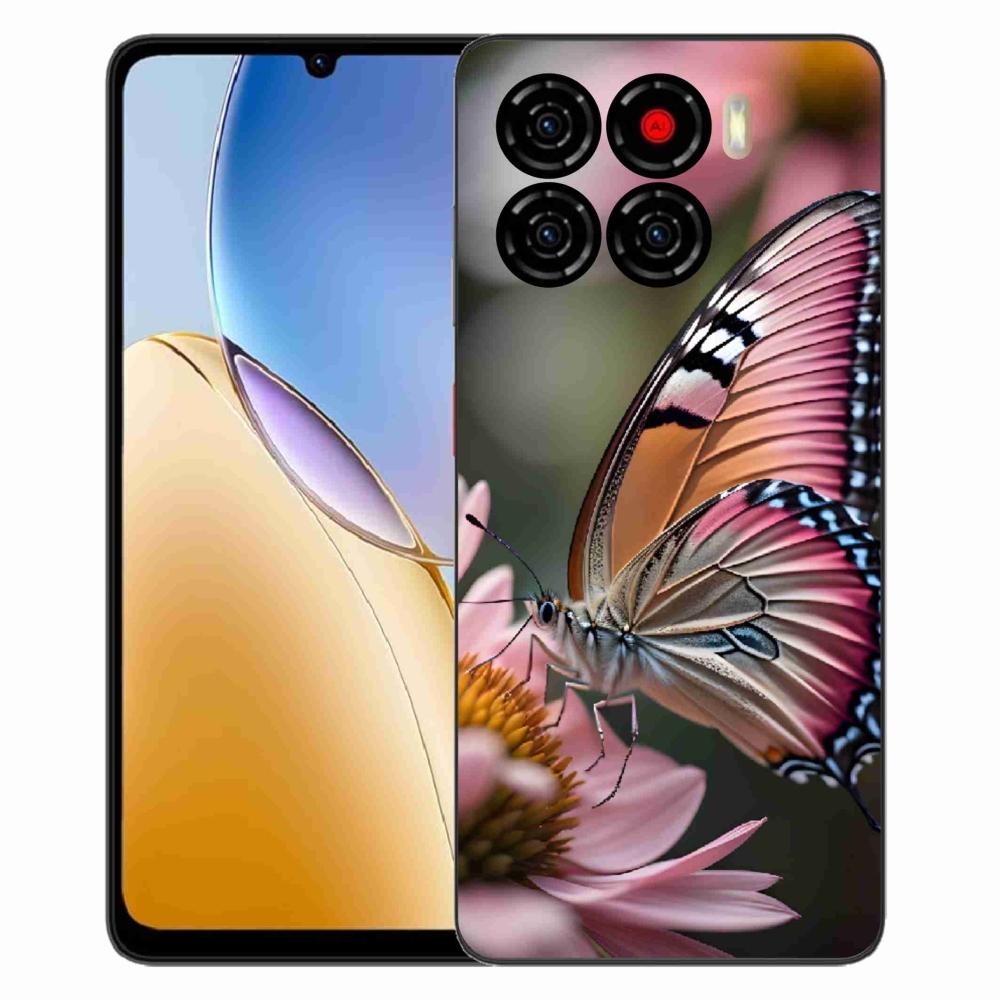 ZTE Blade A56 zselés tok mmCase - színes pillangó