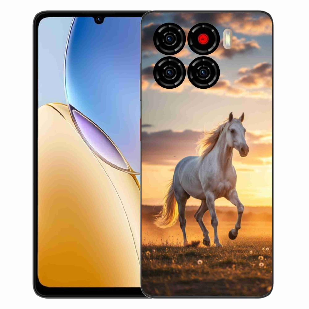 ZTE Blade A56 zselés borítás mmCase - futó fehér ló 2