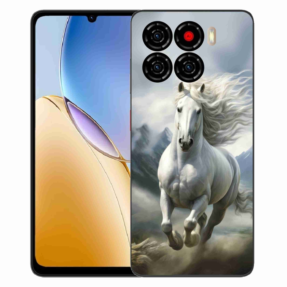 ZTE Blade A56 zselés borítás mmCase - futó fehér ló 3