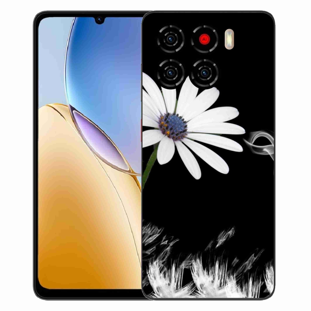 ZTE Blade A56 zselés tok mmCase - fehér virág