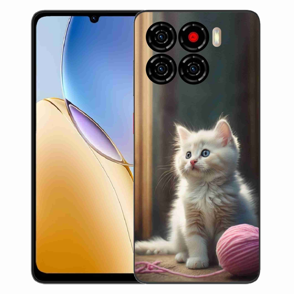 ZTE Blade A56 zselés borítás mmCase - fehér cica 2