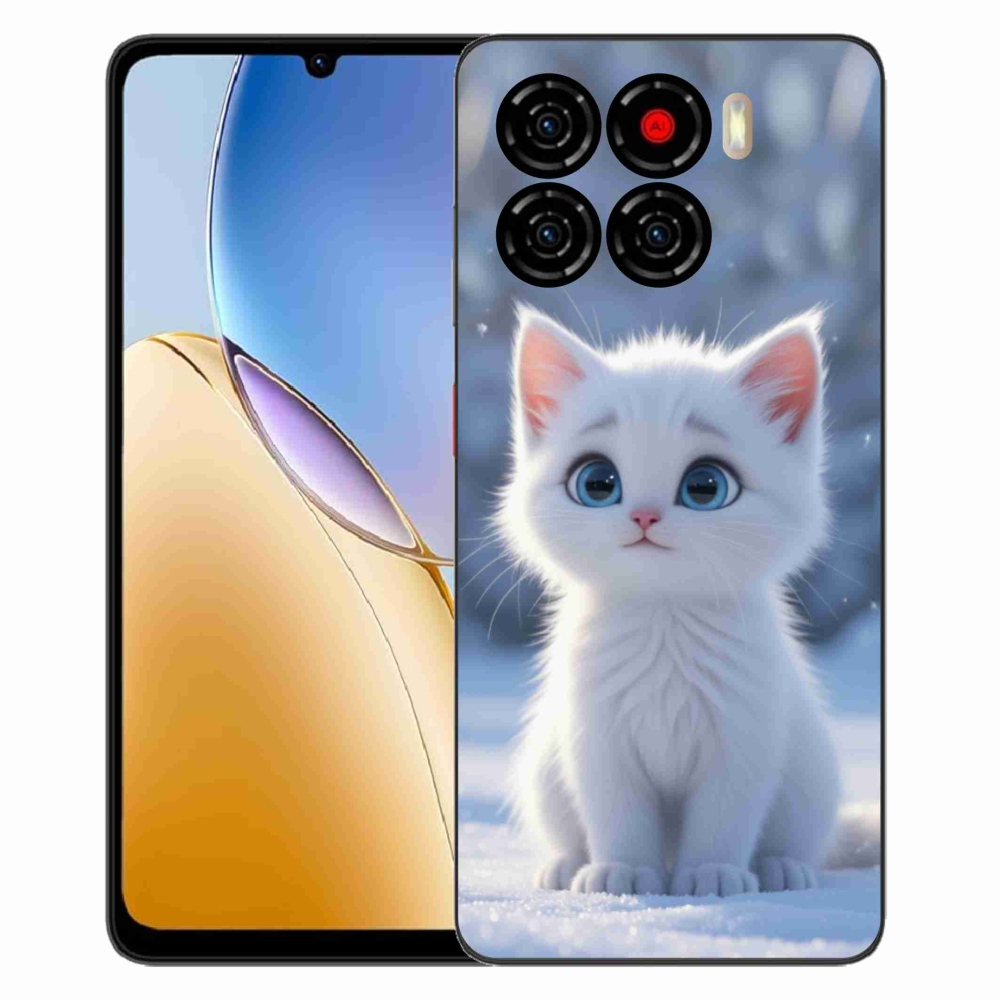 ZTE Blade A56 zselés tok mmCase - fehér cica 3