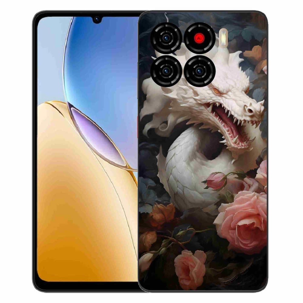 ZTE Blade A56 zselés borítás mmCase - fehér sárkány