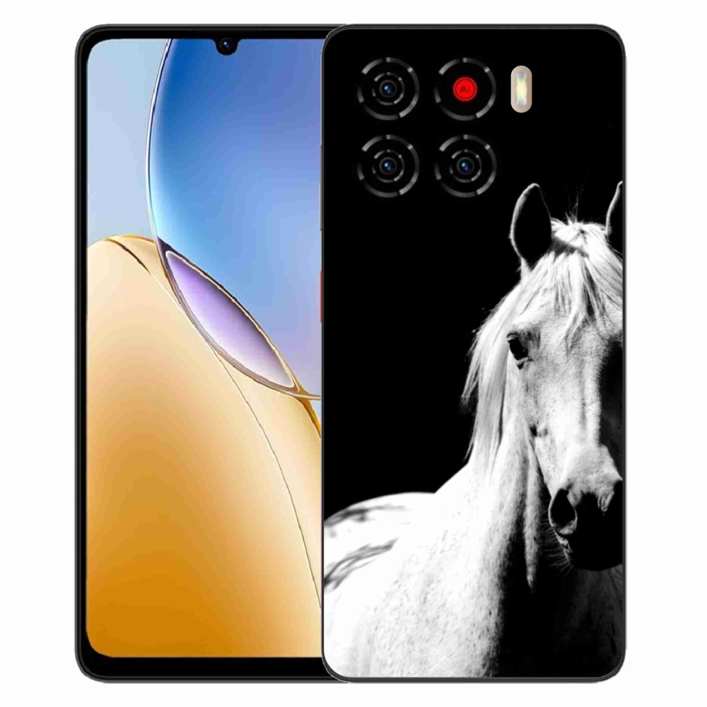 ZTE Blade A56 zselés tok mmCase - fehér ló 5