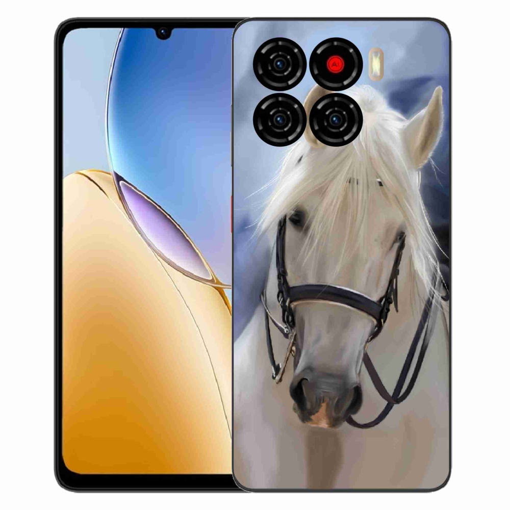 ZTE Blade A56 zselés tok mmCase - fehér ló