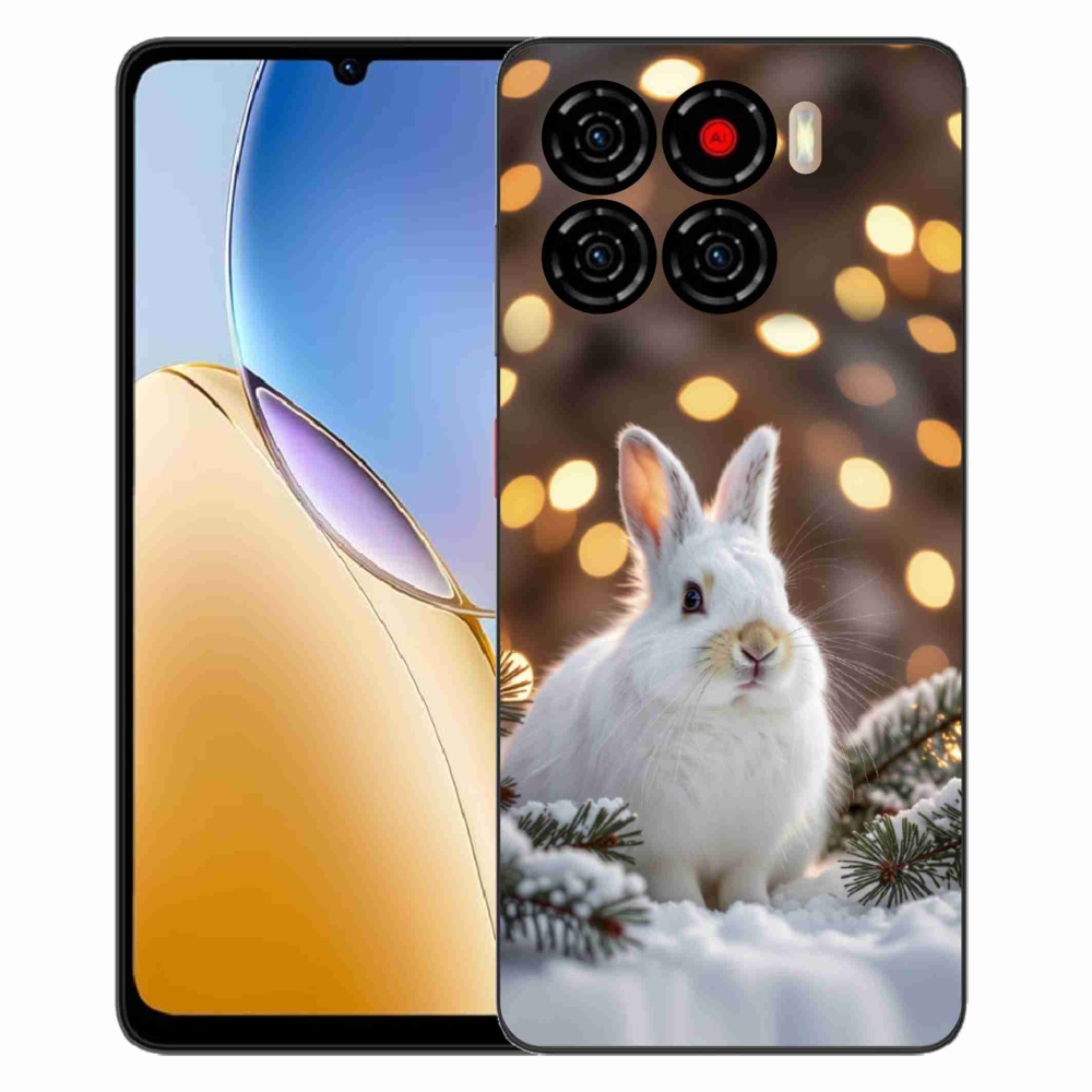 ZTE Blade A56 zselés tok mmCase - fehér nyúl