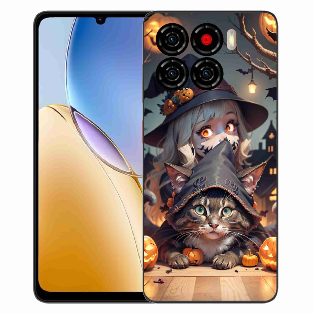 ZTE Blade A56 zselés tok mmCase - boszorkány macskával