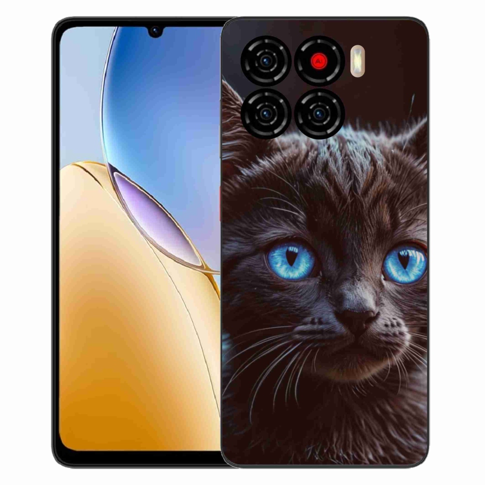 ZTE Blade A56 zselés tok mmCase - fekete cica 2