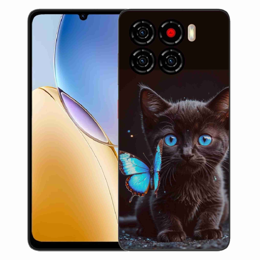 ZTE Blade A56 zselés tok mmCase - fekete cica 3