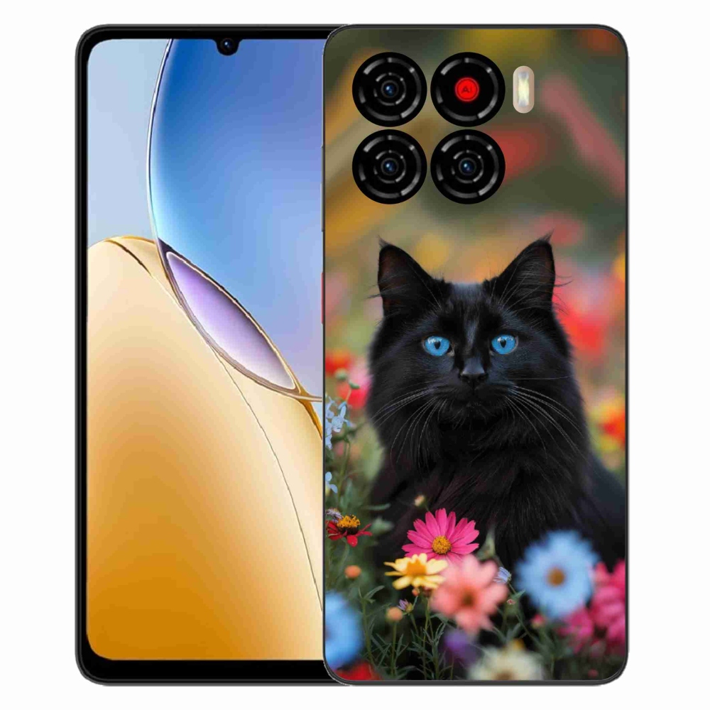 ZTE Blade A56 zselés tok mmCase - fekete cica 4