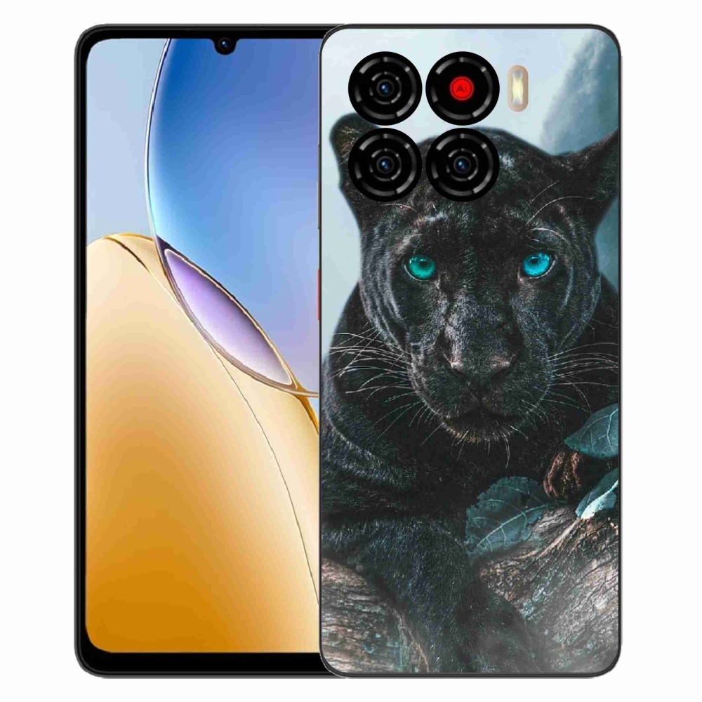 ZTE Blade A56 zselés tok mmCase - fekete párduc