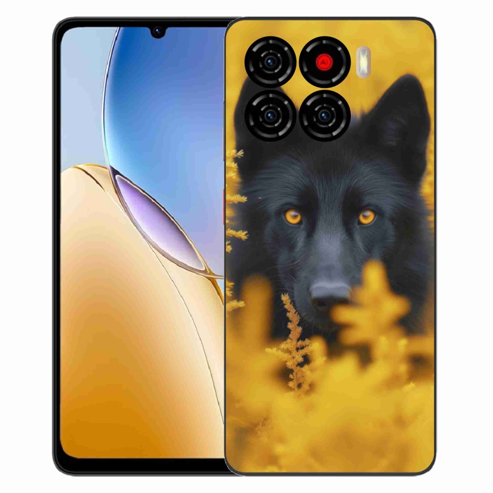 ZTE Blade A56 zselés borítás mmCase - fekete farkas 2