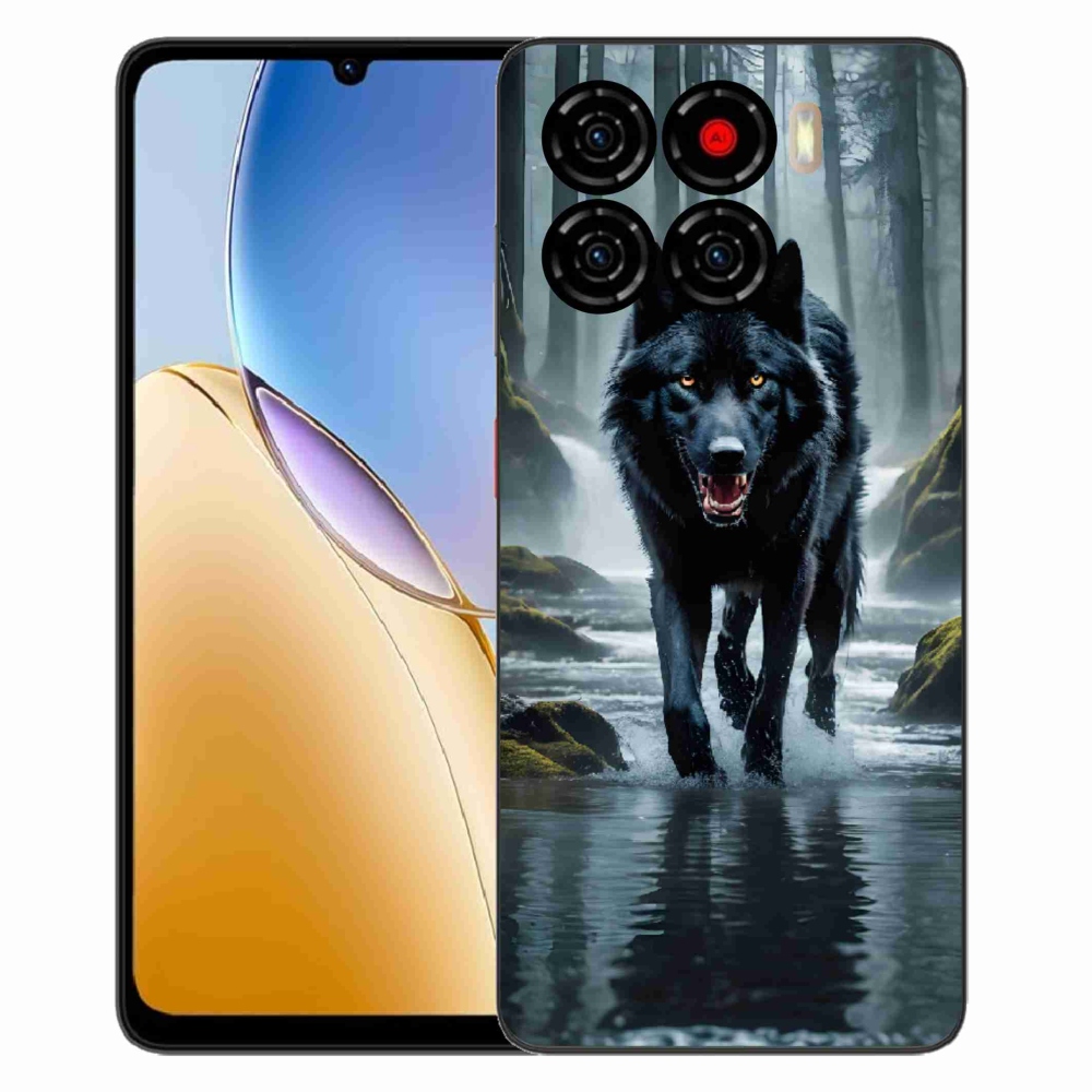 ZTE Blade A56 zselés tok mmCase - fekete farkas