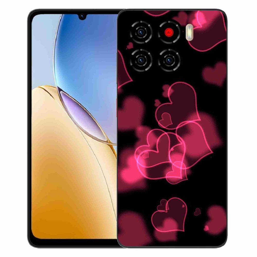 ZTE Blade A56 zselés tok mmCase - piros szívek
