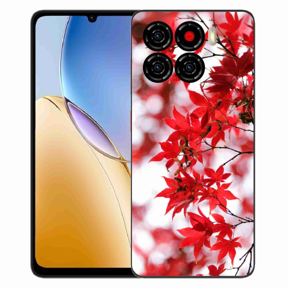 ZTE Blade A56 zselés tok mmCase - piros levelek