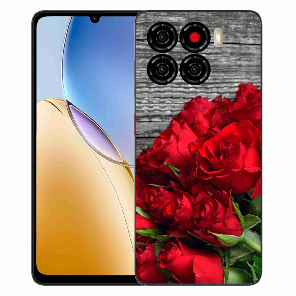 ZTE Blade A56 zselés tok mmCase - piros rózsa