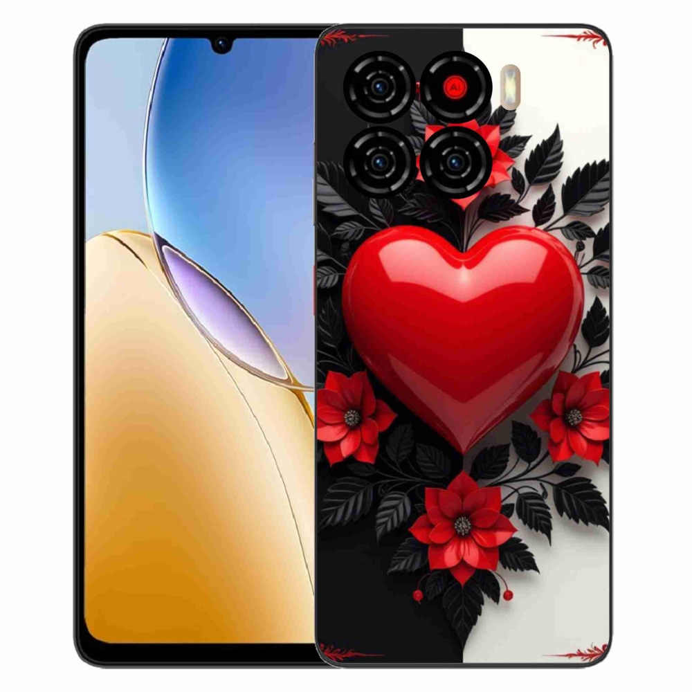 ZTE Blade A56 zselés tok mmCase - piros szív