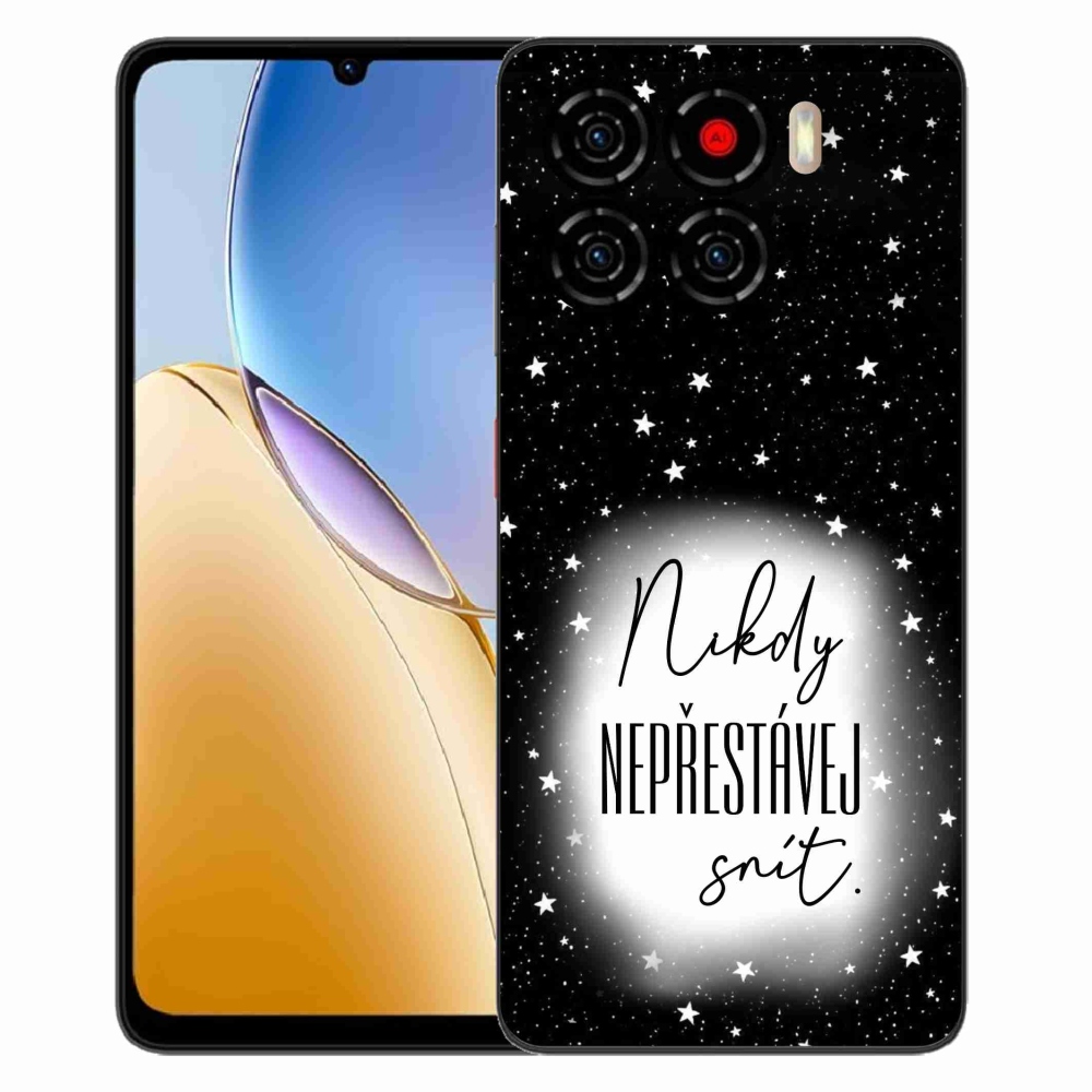 ZTE Blade A56 zselés tok mmCase - idézet 1 fehér és fekete háttérrel