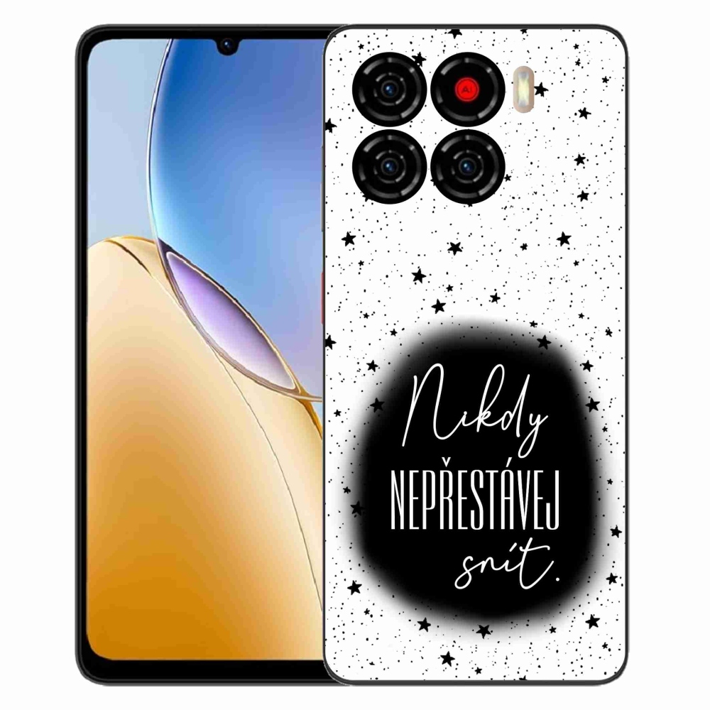 ZTE Blade A56 zselés tok mmCase - idézet 1 fekete-fehér háttérrel