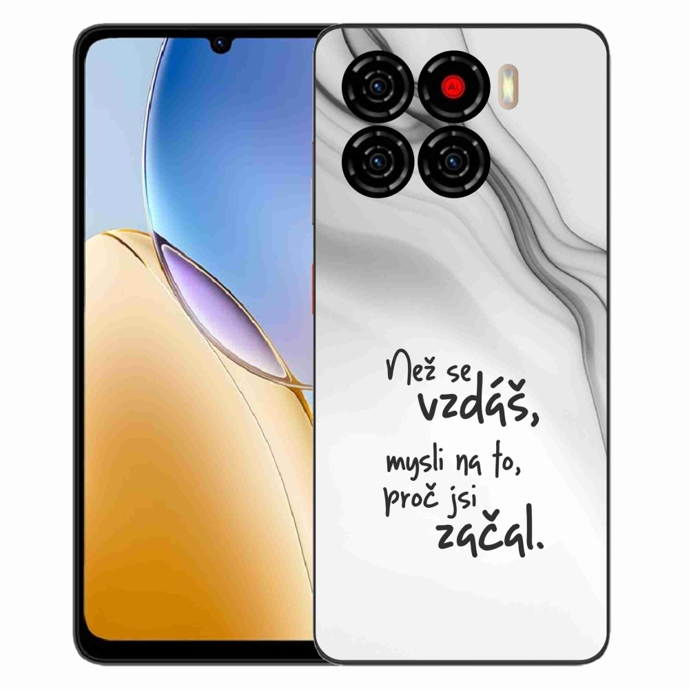 ZTE Blade A56 zselés borítás mmCase - idézet 2 fehér háttér