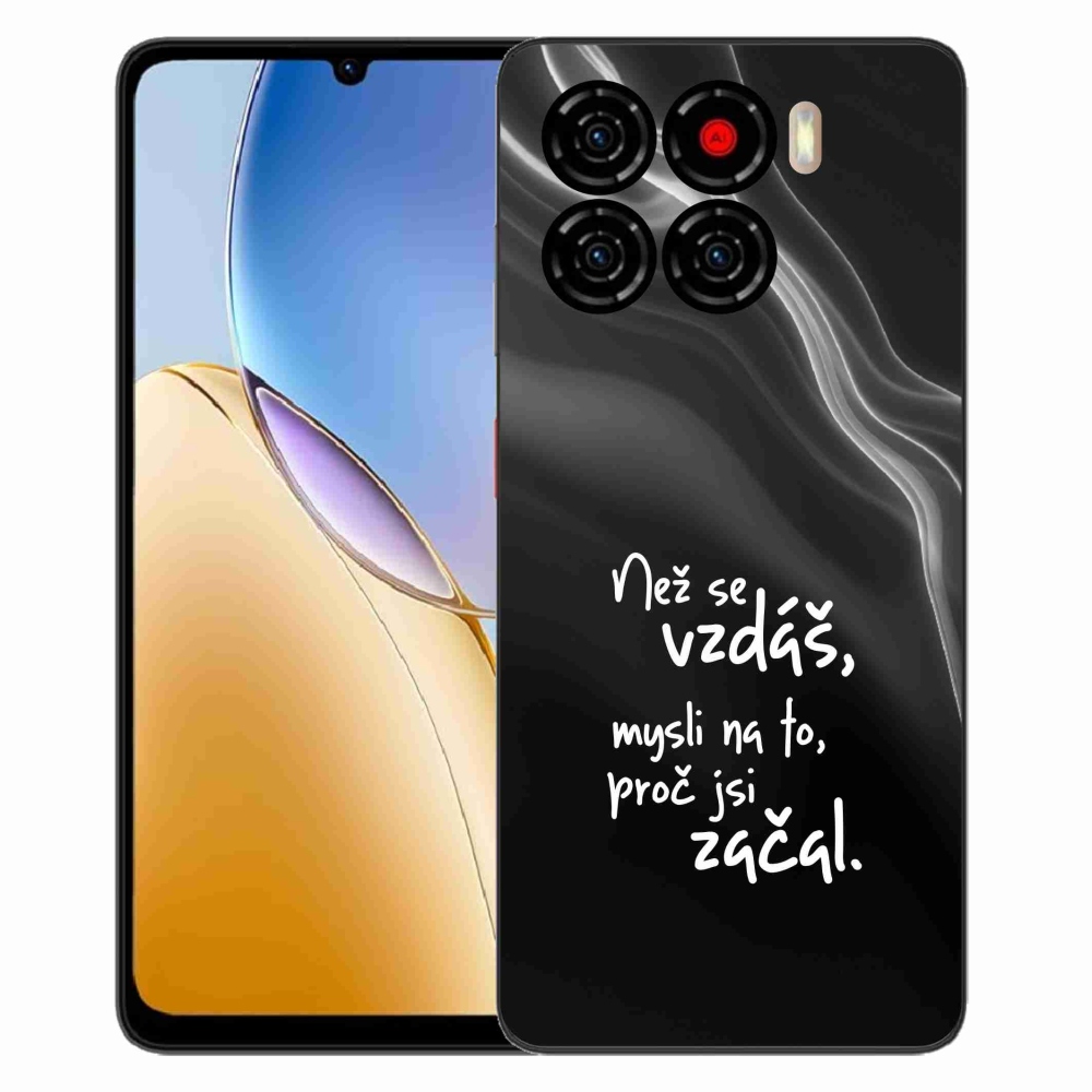 ZTE Blade A56 zselés borítás mmCase - idézet 2 fekete háttér