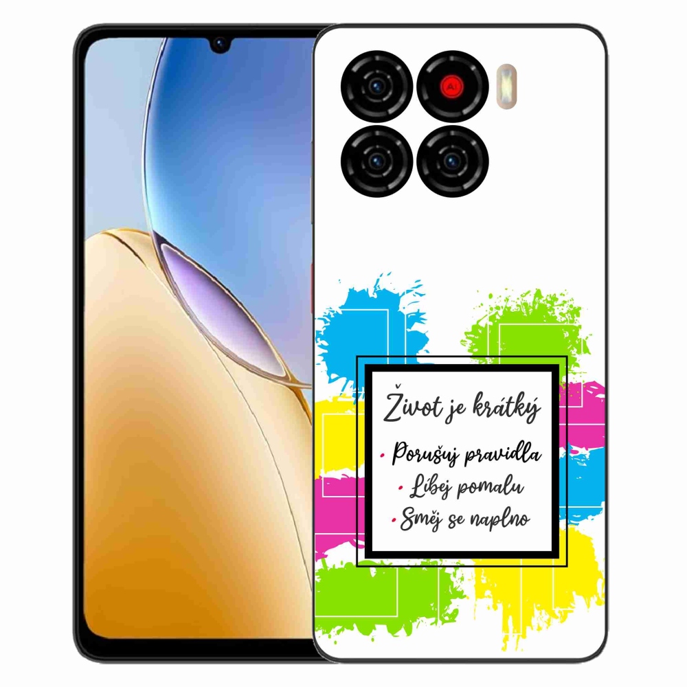 ZTE Blade A56 zselés borítás mmCase - idézet 5 fehér háttér