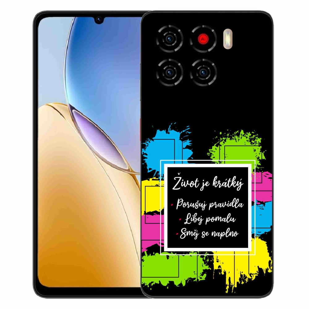 ZTE Blade A56 zselés borítás mmCase - idézet 5 fekete háttér