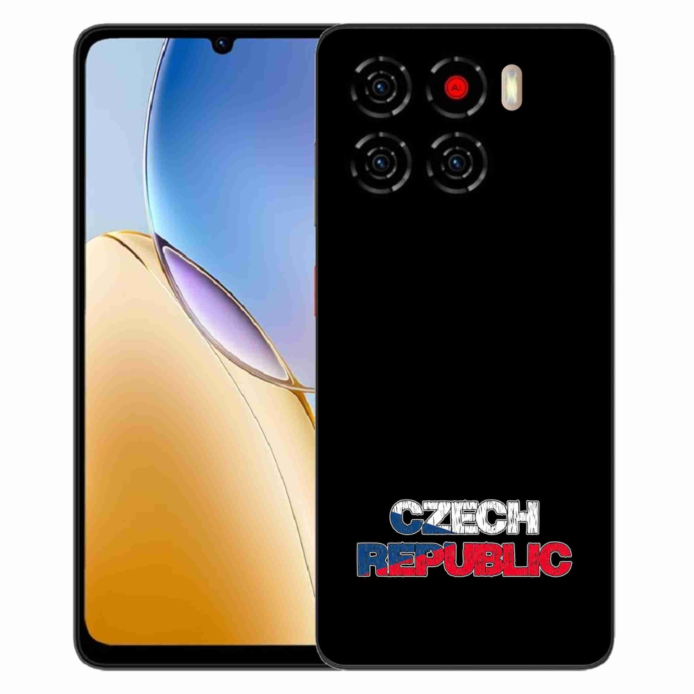 ZTE Blade A56 zselés tok mmCase - Csehország fekete háttér
