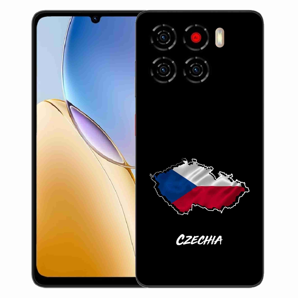 ZTE Blade A56 zselés tok mmCase - Csehország fekete háttér