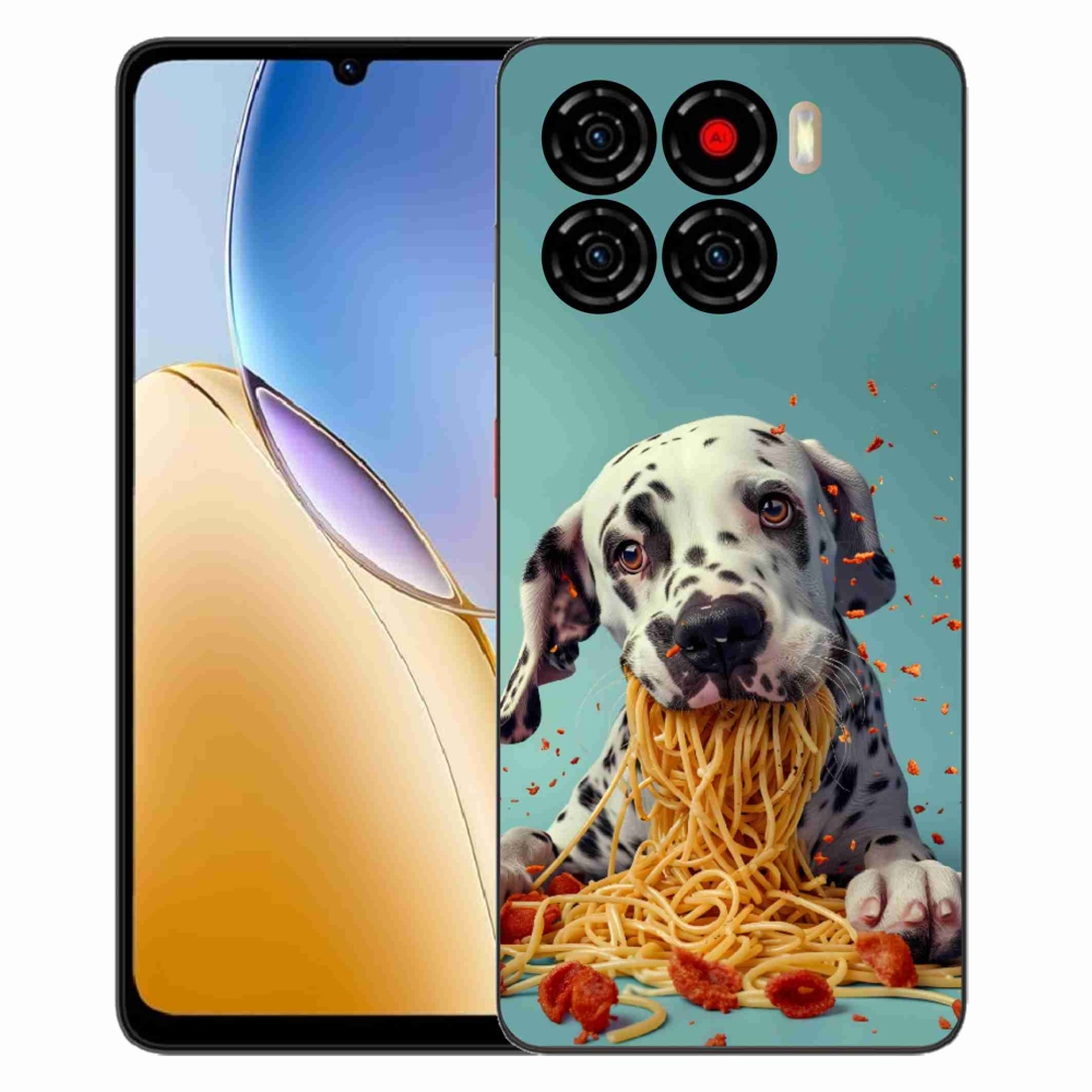 ZTE Blade A56 zselés tok mmCase - Dalmata és spagetti