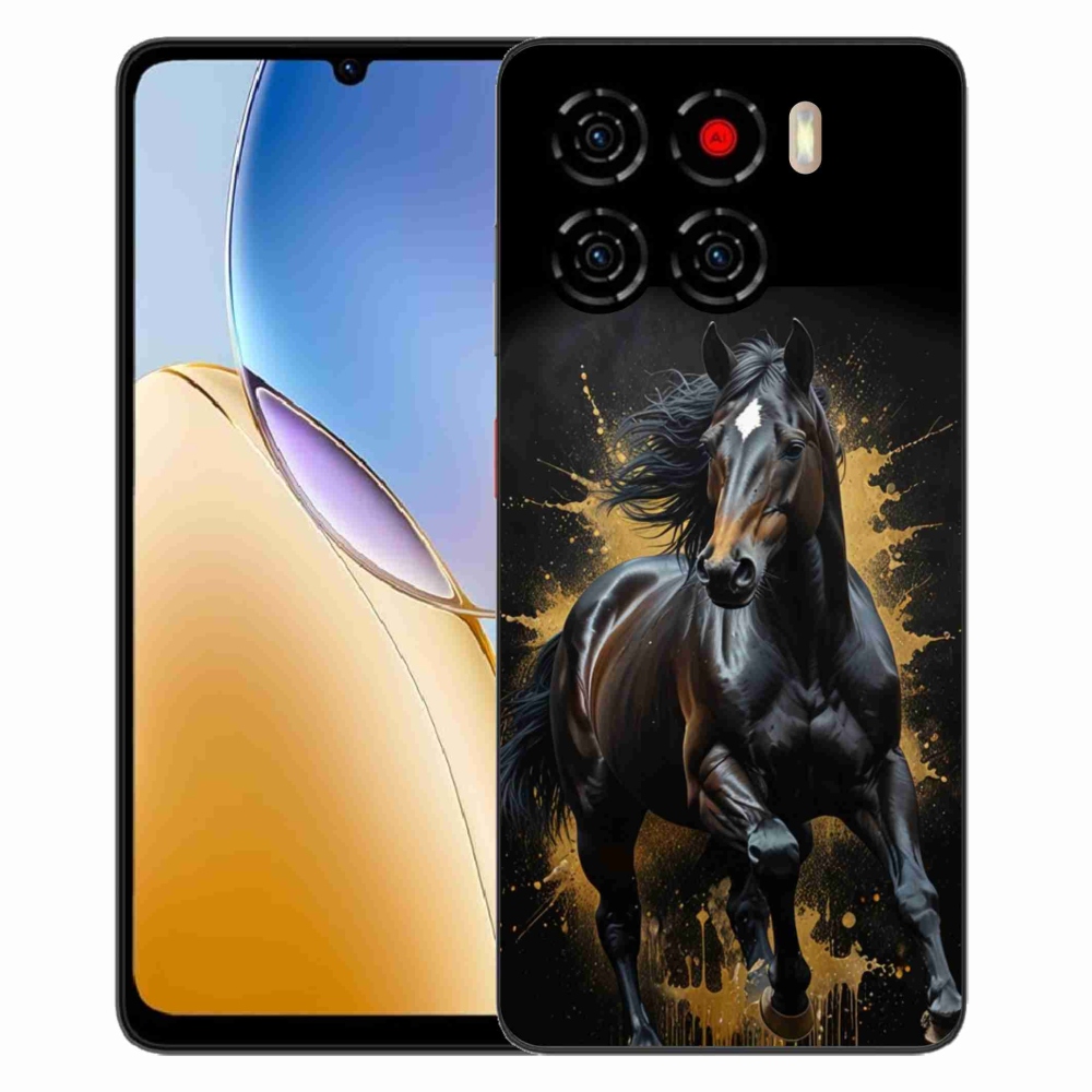 ZTE Blade A56 zselés tok mmCase - elegáns fekete ménes