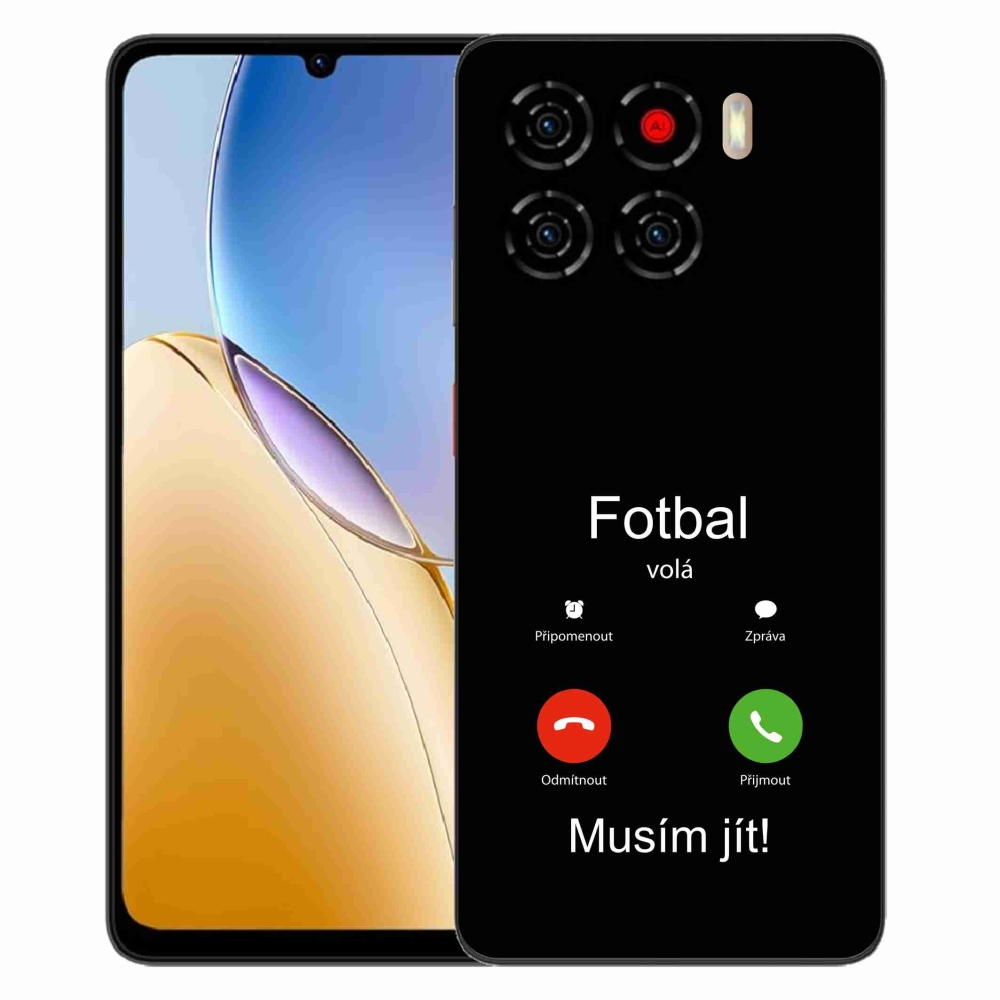 ZTE Blade A56 zselés borítás mmCase - futballhívások fekete háttérrel