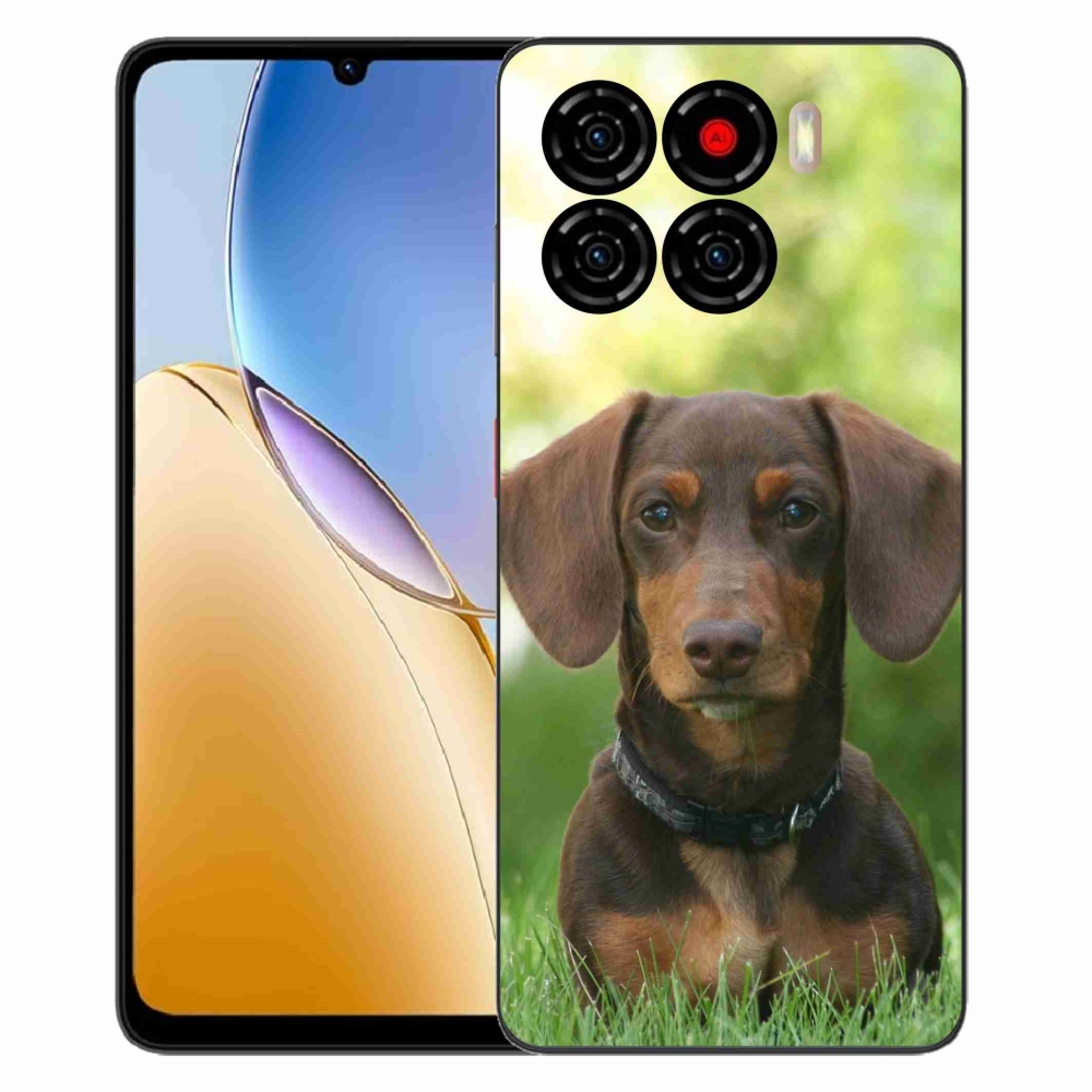 ZTE Blade A56 zselés tok mmCase - barna tacskó
