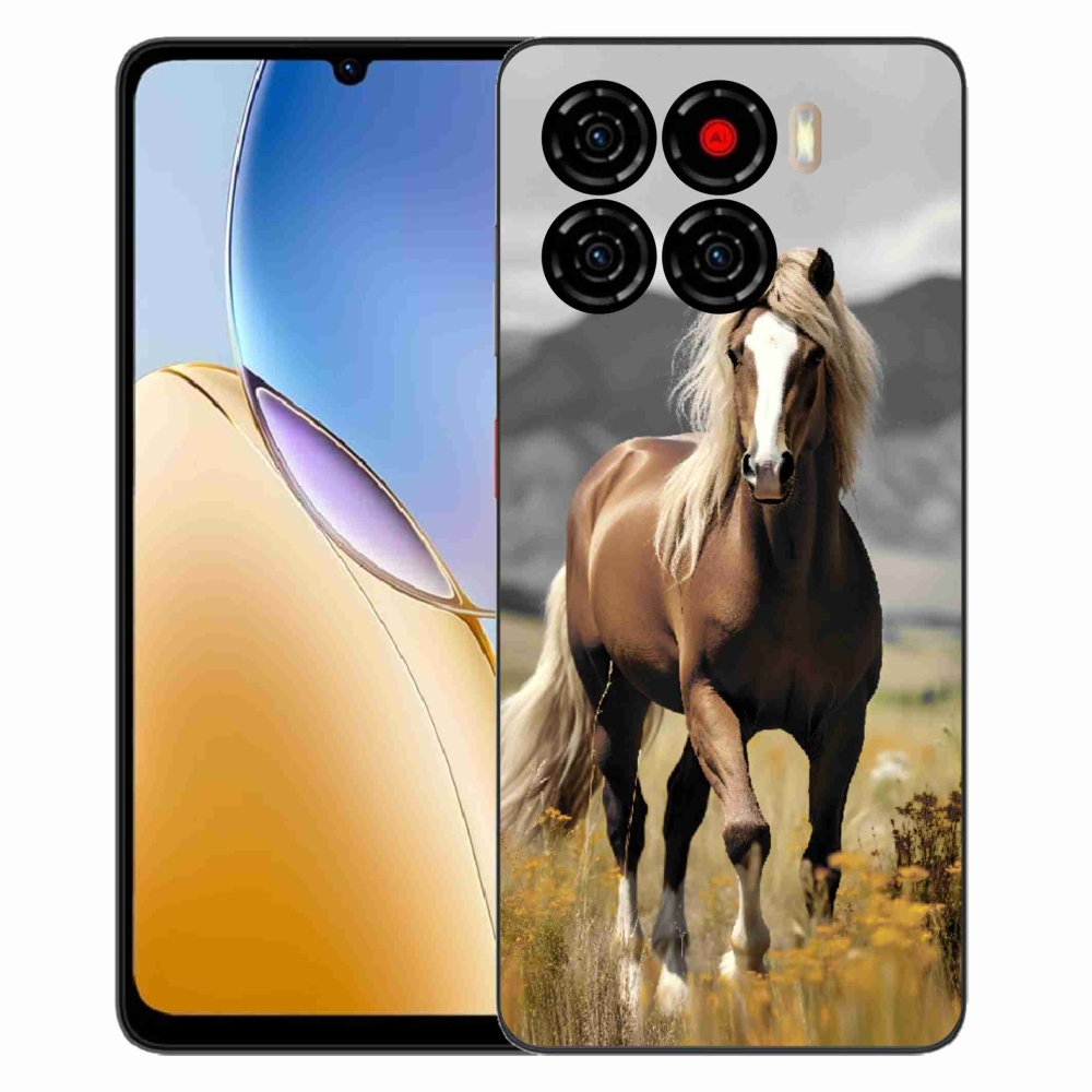 ZTE Blade A56 zselés tok mmCase - barna ló 1