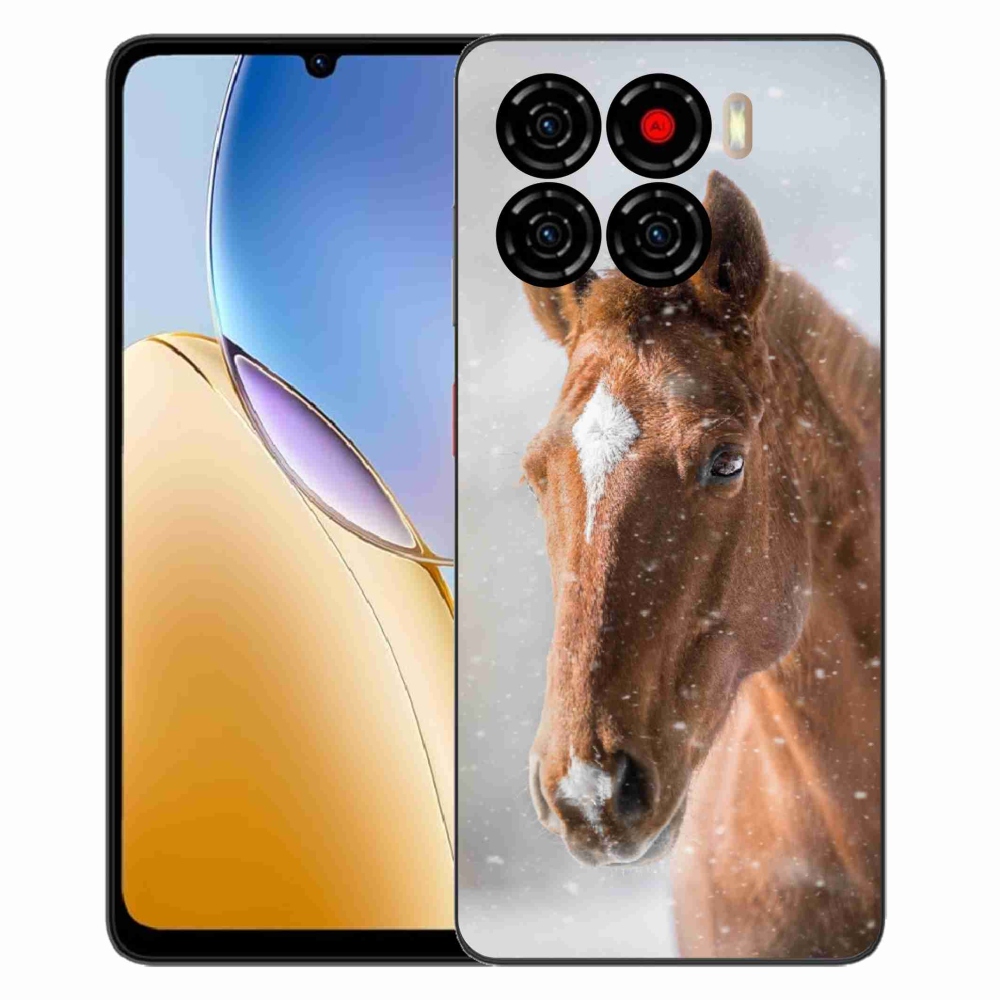 ZTE Blade A56 zselés tok mmCase - barna ló 2
