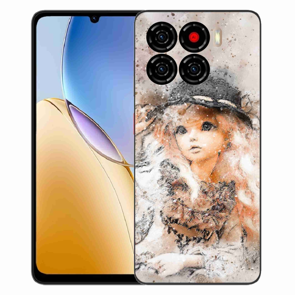 ZTE Blade A56 zselés tok mmCase - lány kalapban