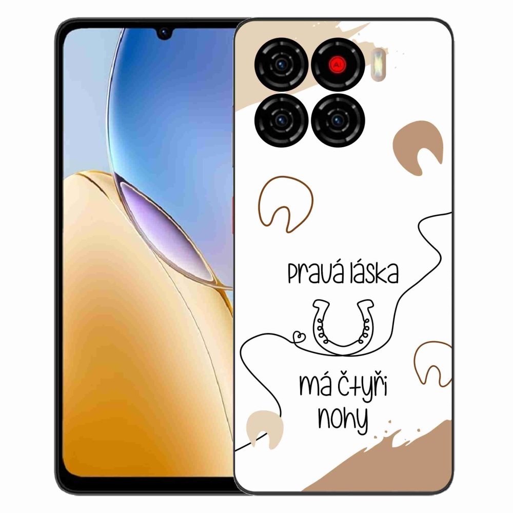 ZTE Blade A56 zselés tok mmCase - ló motívum fehér háttérrel