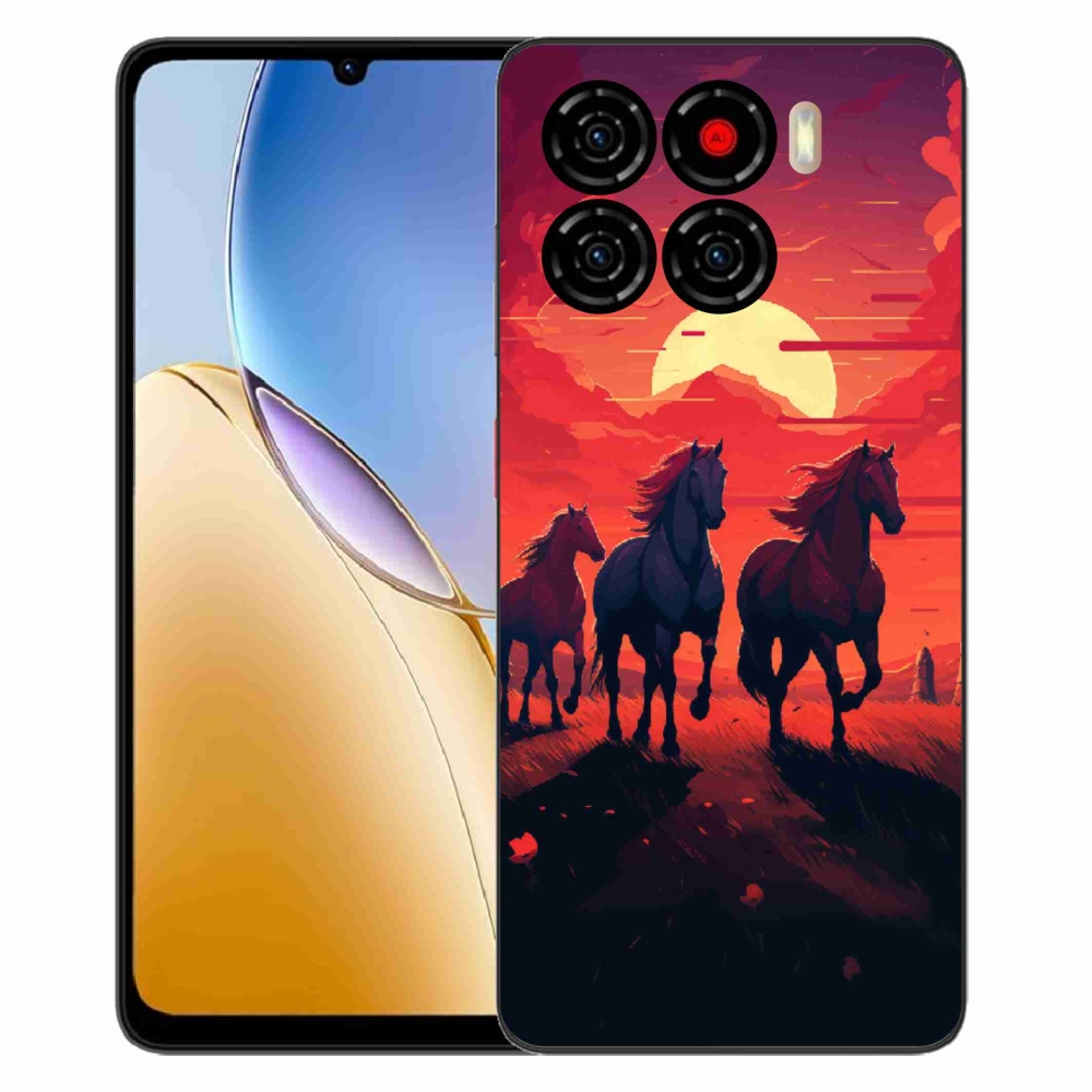 ZTE Blade A56 zselés borítás mmCase - lovak és naplemente
