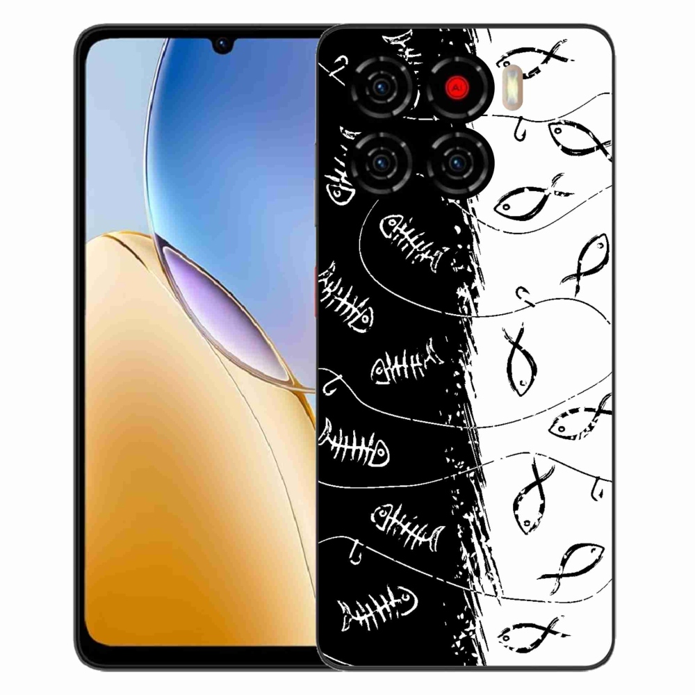 ZTE Blade A56 zselés tok mmCase - csontvázak és halak