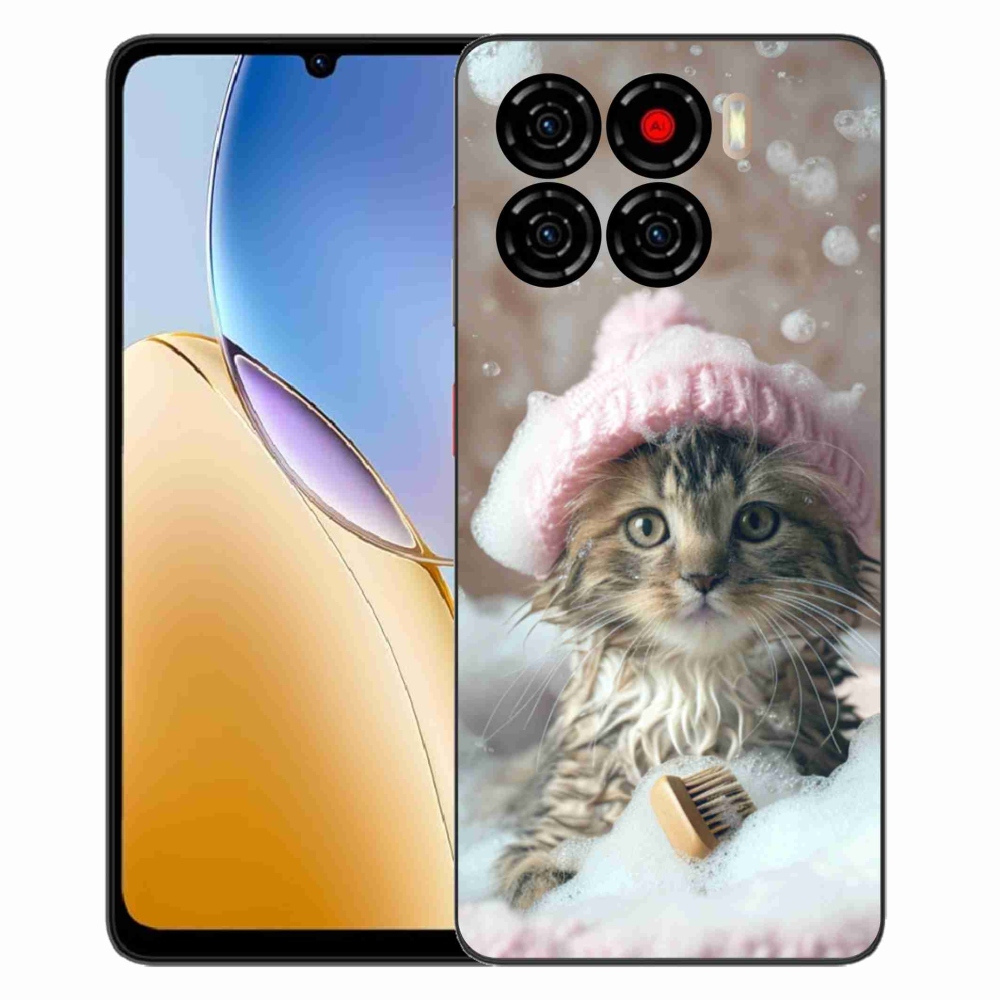 ZTE Blade A56 zselés borító mmCase - cica és fürdő