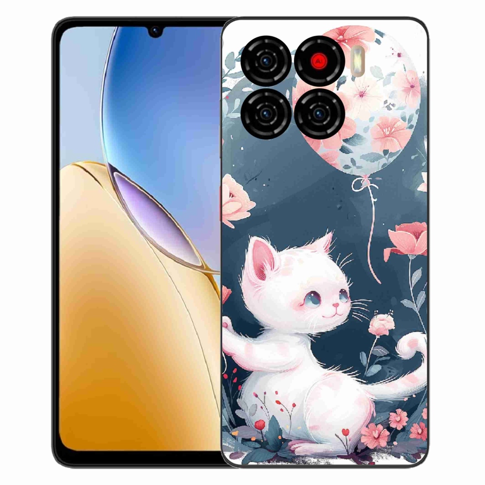 ZTE Blade A56 zselés borító mmCase - cica lufival