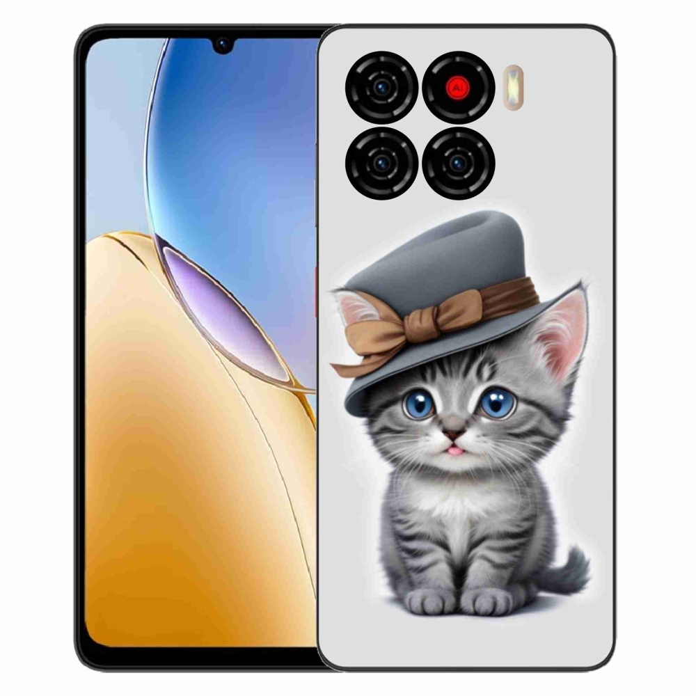 ZTE Blade A56 zselés tok mmCase - cica sapkával