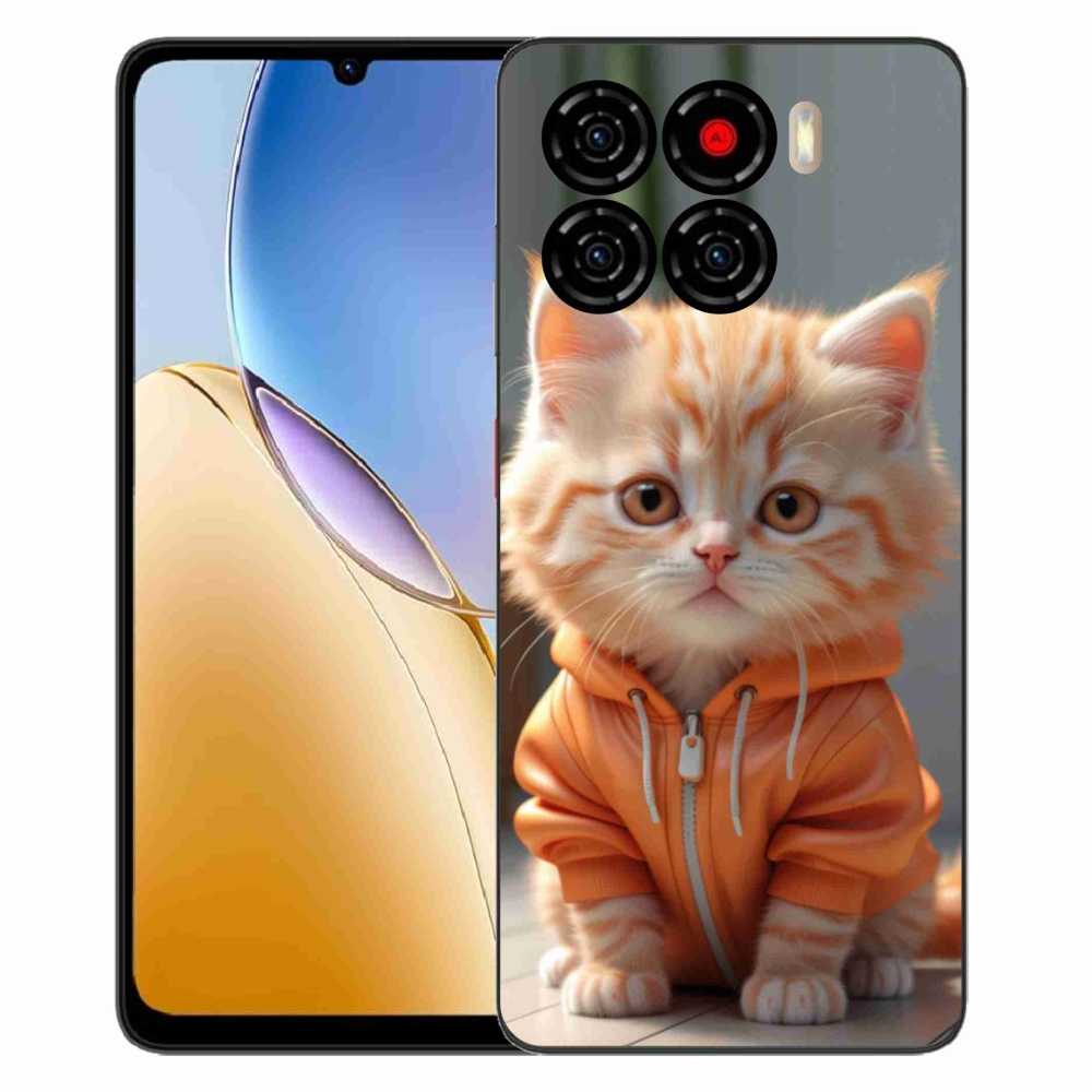 ZTE Blade A56 zselés tok mmCase - cica melegítőben