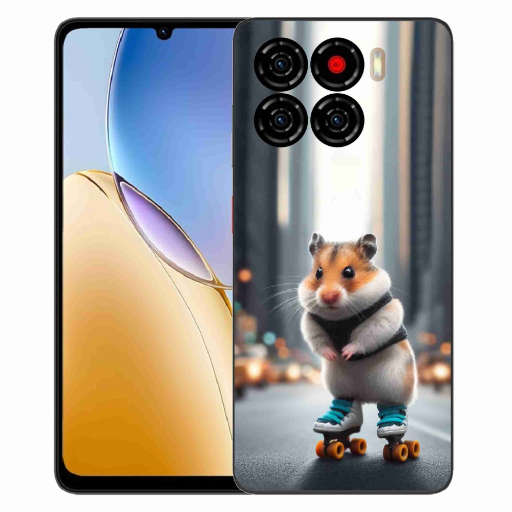 ZTE Blade A56 zselés borítás mmCase - hörcsög a korcsolyán