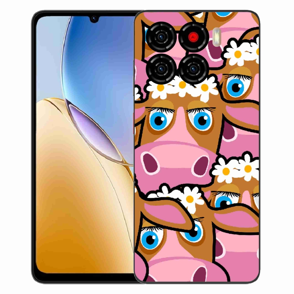 ZTE Blade A56 zselés tok mmCase - karikatúrás tehenekhez
