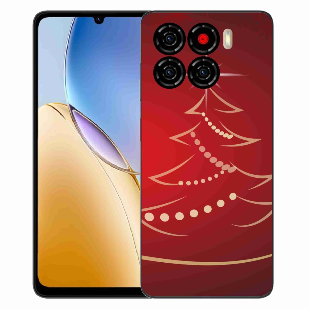 ZTE Blade A56 zselés tok mmCase - karácsonyfa karikatúra